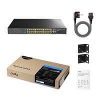 Суич Cudy GS1028EPS2, 24 портов, управляем Gigabit PoE+, 2x Gigabit SFP,... - 3