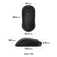 Геймърска безжична мишка ZOWIE U2-DW 4K, 2.4G, Черна - 2