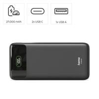 HAMA Външна батерия "PD27-W65", 27000 mAh, Изходи: 2xUSB-C, USB-A, Бързо... - 7 HAMA Външна батерия "PD27-W65", 27000 mAh, Изходи: 2xUSB-C, USB-A, Бързо... - 7