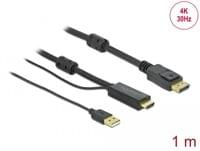 Кабел Delock HDMI мъжко - DisplayPort USB... - 2 Кабел Delock HDMI мъжко - DisplayPort USB... - 2