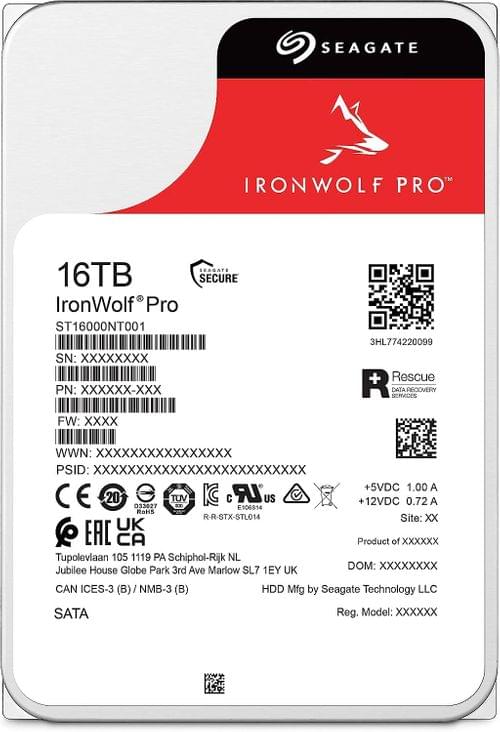 Хард диск SEAGATE IronWolf PRO ST16000NT001, 16TB, 256MB... - 2