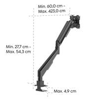 HAMA Стойка за монитор за бюро, 17&amp;quot;-35&amp;quot;, регулируема, газова пружина - 15
