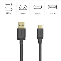 HAMA Кабел USB-C - USB- А мъжко,USB 3.2 Gen 1, 0.25 м,... - 6