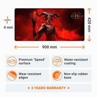 Геймърски пад Diablo IV: Lord of Hatred - Mephisto, XL - 2