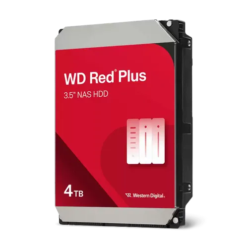 Хард диск WD Red Plus, 4TB NAS, 3.5&amp;quot;, 128MB, 5400RPM - 1