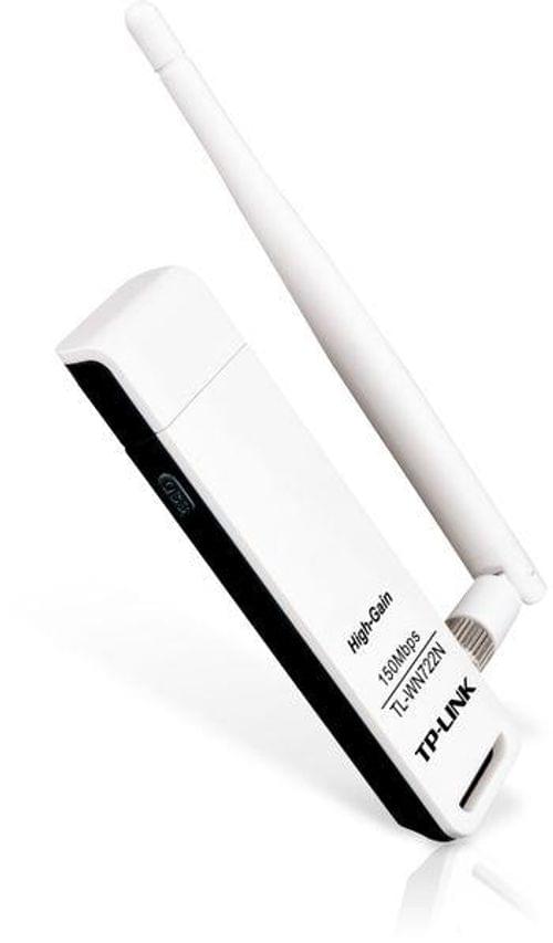 Безжичен адаптер TP LINK TL-WN722N, USB, 2T2R, 2.4Ghz,... - 1