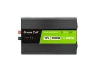 Инвертор GREEN CELL, 12/220V, DC/AC, 2000W/4000W, INVGCP2000LCD  LCD... - 2