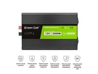 Инвертор GREEN CELL, 12/220V, DC/AC, 2000W/4000W, INVGCP2000LCD  LCD... - 4