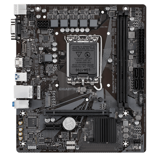 Дънна платка GIGABYTE H610M H V2 Socket 1700, DDR5 rev... - 1