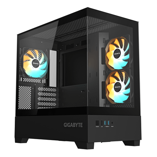 Кутия GIGABYTE C201 PANORAMIC + 3 ARGB Вентилатора - 1