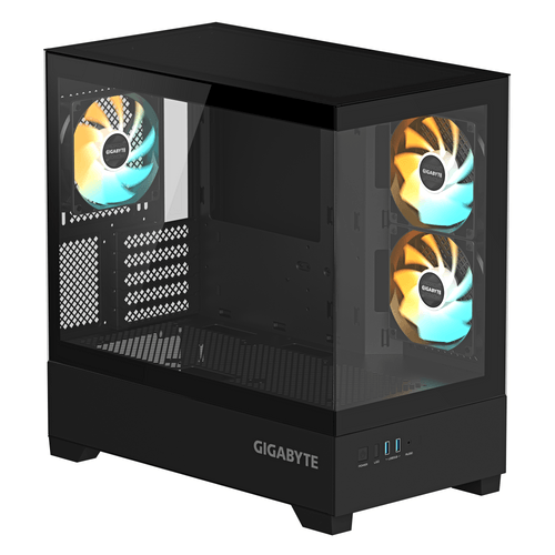 Кутия GIGABYTE C201 PANORAMIC + 3 ARGB Вентилатора - 2