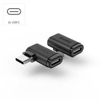 HAMA Адаптер 90°C USB-C, USB 3.2 Gen2, 10 Gbit/s, 5 A, 240 W, комплект от 2 - 6