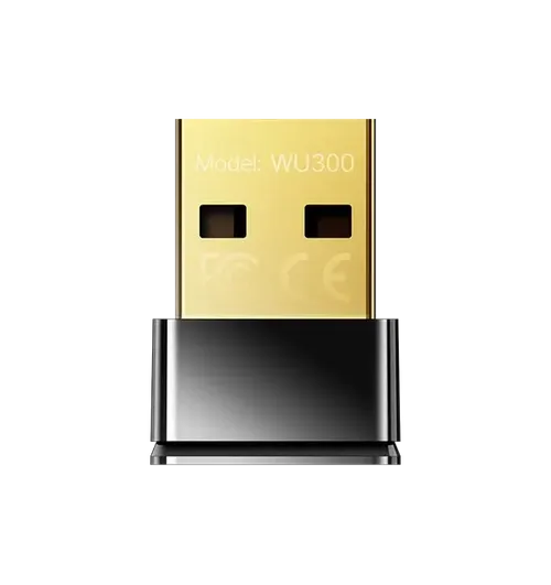 Безжичен нано адаптер Cudy WU300 WiFi 6, 286 Mbps, USB 2.0 - 2