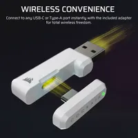 Геймърски безжични слушалки Corsair HS35 v3 - White - 2