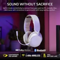 Геймърски безжични слушалки Corsair HS35 v3 - White - 4