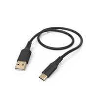 HAMA Кабел за зареждане &amp;quot;Flexible&amp;quot;, USB-A - USB-C, 1.5 м, силиконов, черен - 1
