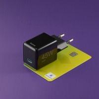 HAMA Бързо мини зарядно GaN, USB-C, PD, 45 W, черно - 7