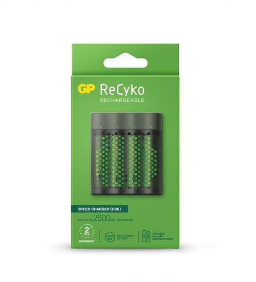 Зарядно устройство GP M451-270AAHCE-EB4, 4 AA, NiMH,... - 1