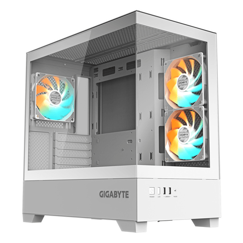 Кутия GIGABYTE C201 PANORAMIC ICE + 3 ARGB Вентилатора - 1
