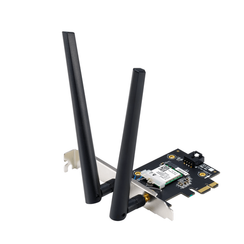 Безжичен адаптер ASUS PCE-BE6500 WiFi 7 PCI-e две външни... - 1