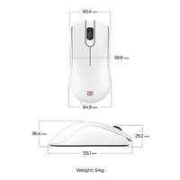 Геймърска безжична мишка ZOWIE FK2-DW 4K, бяла - 5