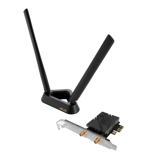 Безжичен адаптер ASUS PCE-BE92BT WiFi 7 PCI-e две външни... - 1
