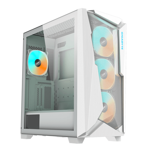 Кутия Gigabyte C301 WHITE V2, TG, Mid-Tower - 1