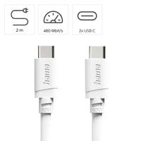 HAMA Кабел USB-C - USB-C, 60W, 2 м, бял - 7