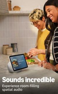 Смарт дисплей Amazon Echo Show 8 (Gen 4), 8&amp;#039;&amp;#039;, 3D-audio, бял - 3
