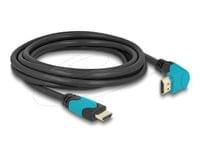 Delock Кабел HDMI, 90°, 48 Gbps 8K 60 Hz, 3 м - 1 Delock Кабел HDMI, 90°, 48 Gbps 8K 60 Hz, 3 м - 1