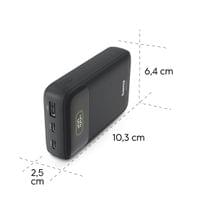 HAMA Външна батерия &amp;quot;PD10-W20&amp;quot;, 10000 mAh, 3 изхода: 2 x USB-C, USB-A,... - 10