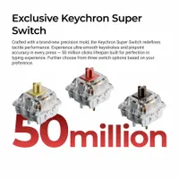 Геймърска Механична клавиатура Keychron C3 Pro 8K QMK -... - 2