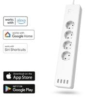 HAMA Смарт разклонител Wi-Fi  2.4Ghz, 4 гнезда, 4xUSB,... - 4