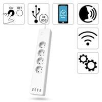 HAMA Смарт разклонител Wi-Fi  2.4Ghz, 4 гнезда, 4xUSB,... - 6