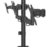 HAMA Стойка за 3 монитора, регулируема височина, 13&amp;quot; - 27&amp;quot; - 5