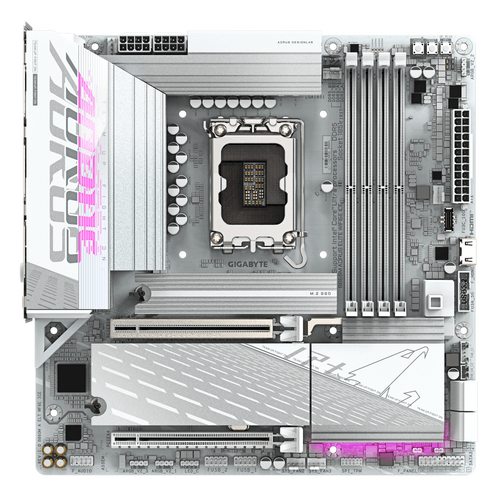 Дънна платка GIGABYTE B860M AORUS ELITE WiFi 6E ICE, LGA... - 1