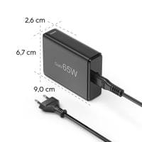 HAMA Зарядна станция 65 W, GaN, Fast Charger, 2 x USB-C,... - 12