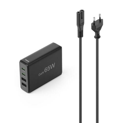 HAMA Зарядна станция 65 W, GaN, Fast Charger, 2 x USB-C,... - 1