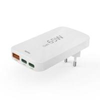 HAMA Бързо мини зарядно, 65W, 2x USB-C, 1x USB-A, PD,... - 1