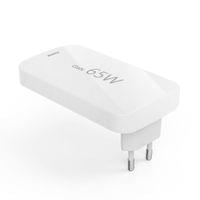 HAMA Бързо мини зарядно, 65W, 2x USB-C, 1x USB-A, PD, плоско, бяло - 2