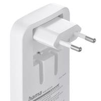 HAMA Бързо мини зарядно, 65W, 2x USB-C, 1x USB-A, PD, плоско, бяло - 11