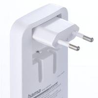HAMA Бързо мини зарядно, 65W, 2x USB-C, 1x USB-A, PD, плоско, бяло - 17