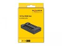 RGB хъб Delock, 10 портов ARGB LEDs, Черен - 4