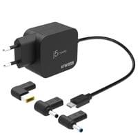 j5create Зарядно 67W GaN PD USB-C® Mini Charger с 4.5 mm... - 2