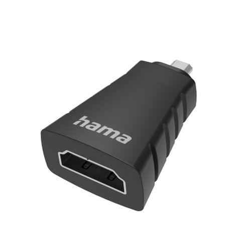 Преходник HAMA micro HDMI мъжко - HDMI женско, Ultra-HD... - 1