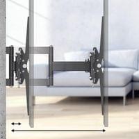 Стенна стойка за TV HAMA, 216 см (85”), до 50 кг, въртяща се, накланяща... - 4