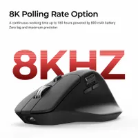 Безжична мишка Keychron M6S-A23 8000Hz - Black - 3