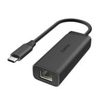 HAMA Мрежов адаптер, USB-C, 2.5 Gigabit Ethernet, Черен - 1