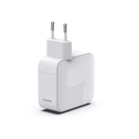 HAMA Бързо зарядно, 30 W, GaN, 2x USB-C, с разтегателен кабел 0.7м, бял - 4