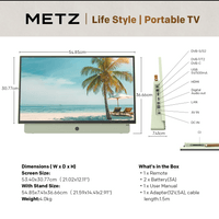 METZ Портативен телевизор 24MPE7200Z 24&amp;quot;... - 5